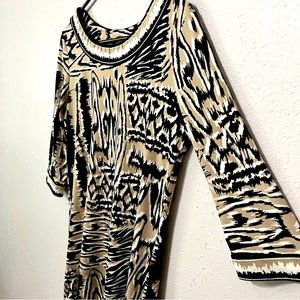 BCBGMAXAZRIA Tribal Print Dress
